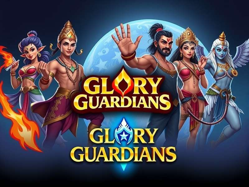 Glory Guardians Game Banner featuring Indian mythological characters